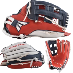 Kelly's Ultimate Sports 2022 Easton Small Batch No. 56 Slowpitch Softball Glove - Red/Navy/White
