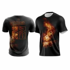 Kelly's Ultimate Sports Anarchy Girl On Fire Short Sleeve Shirt (Customized Buy-In)