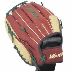 Kelly's Ultimate Sports Viper Japanese Kip Leather Slowpitch Softball Fielding Glove Carmel Green Tan -Gloves shop carmel green tan viper 3