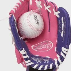 BB GLOVE RAWLINGS PLAYER SERIES CW/BALL (PL91PP) YTH 9'' BS23
