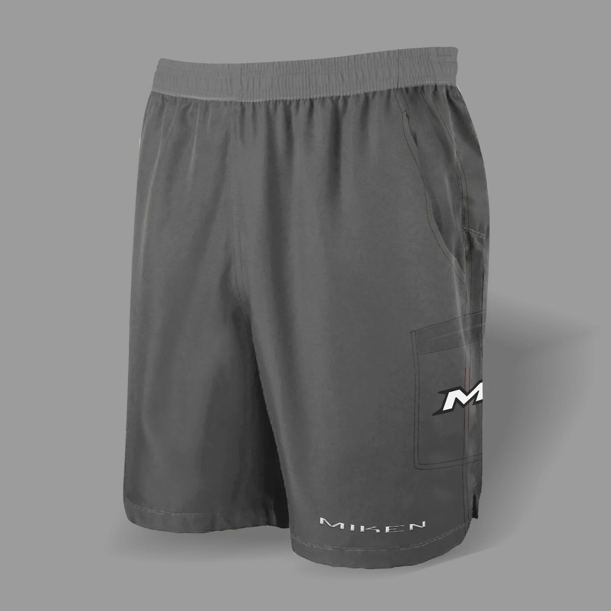 Kelly's Ultimate Sports Miken Microfiber Shorts (Grey) 1 Kelly's Ultimate Sports Miken Microfiber Shorts (Grey)
