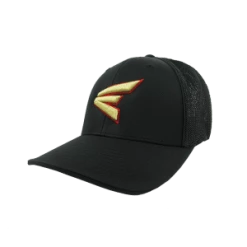 Kelly's Ultimate Sports Easton Hat By Pacific (404M) All Black/Red/Gold