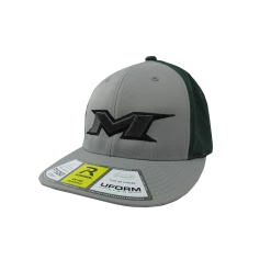 Kelly's Ultimate Sports Miken Hat By Richardson (PTS30) Grey/Dark Green/Grey/Black/Grey