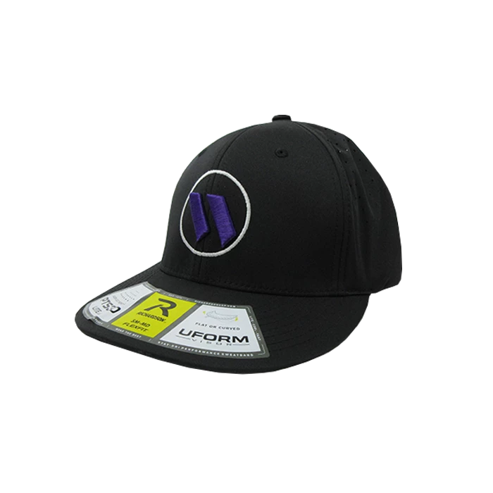 Kelly's Ultimate Sports Worth Hat By Richardson (PTS30) All Black/White/Purple 1 Kelly's Ultimate Sports Worth Hat By Richardson (PTS30) All Black/White/Purple