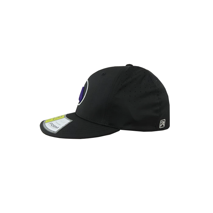 Kelly's Ultimate Sports Worth Hat By Richardson (PTS30) All Black/White/Purple 3 Kelly's Ultimate Sports Worth Hat By Richardson (PTS30) All Black/White/Purple - Image 3